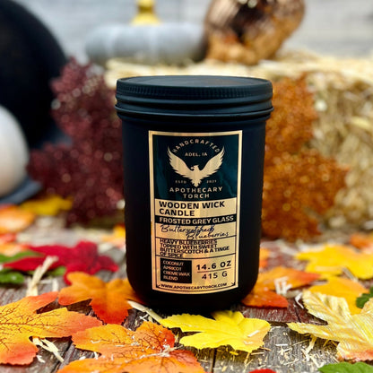 Fall Frosted Candle | Butterscotched Blueberries | 14.6 oz