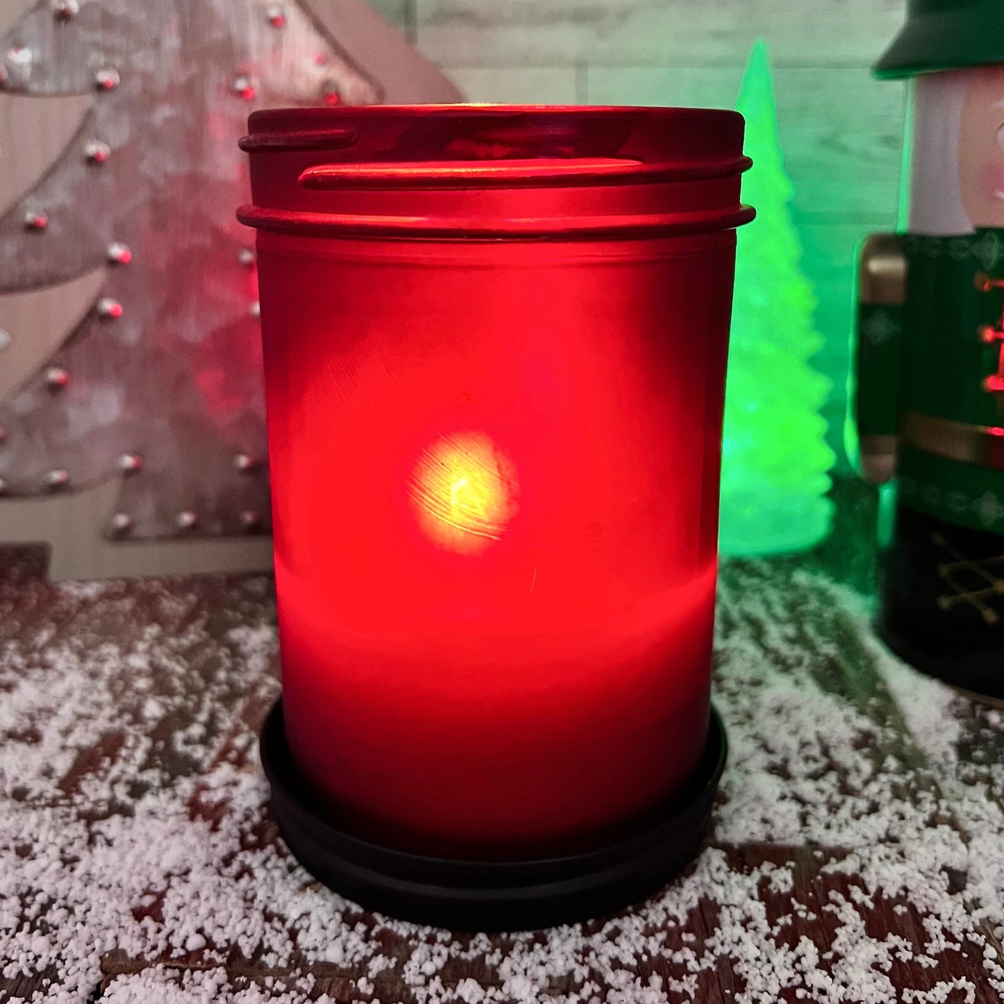 Winter Frosted Candle | Bourbon Woods | 14.6 oz