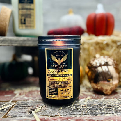 Fall Frosted Candle | Harvest Moon | 14.6 oz