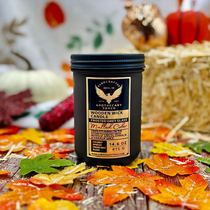 Fall Frosted Candle | Mulled Cider | 14.6 oz