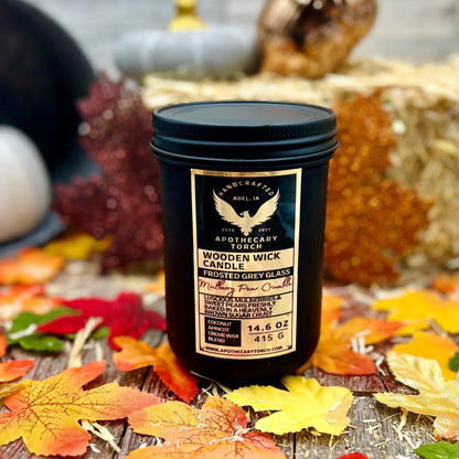 Fall Frosted Candle | Mulberry Pear Crumble | 14.6 oz