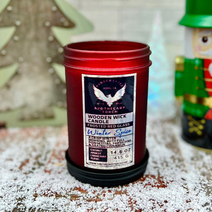 Winter Frosted Candle | Winter Spice | 14.6 oz